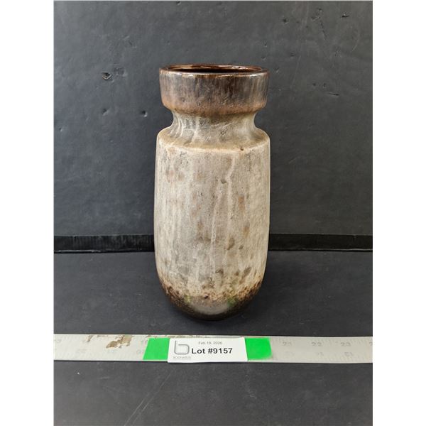 West German Ceramic Vase 9"