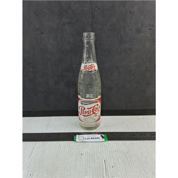 Vintage Glass Pepsi-Cola Bottle - Bottom is Chipped