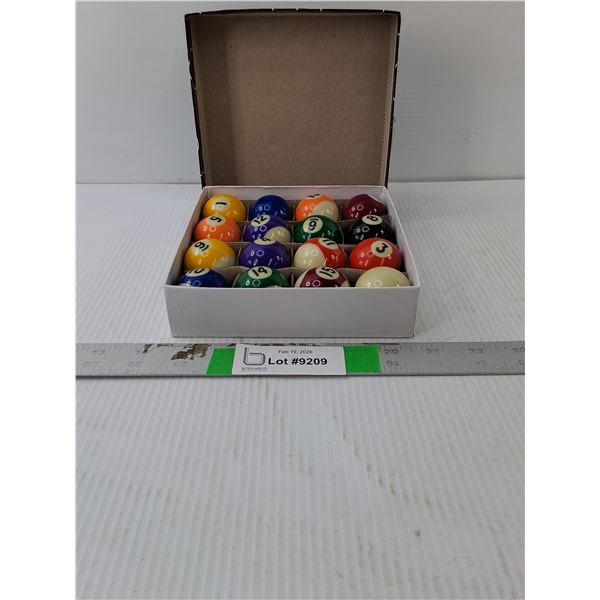 Miniature Billiard Ball Set
