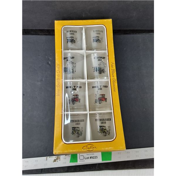 (8) Antique Car Style Glasses