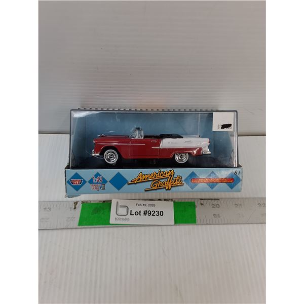 American Graffiti 1955 Chevy Bel Air Die Cast Car 1:43 Scale, NIB