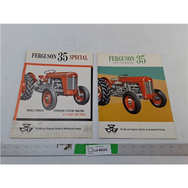 (2) Vintage Ferguson 35 Tractor Advertising Booklets