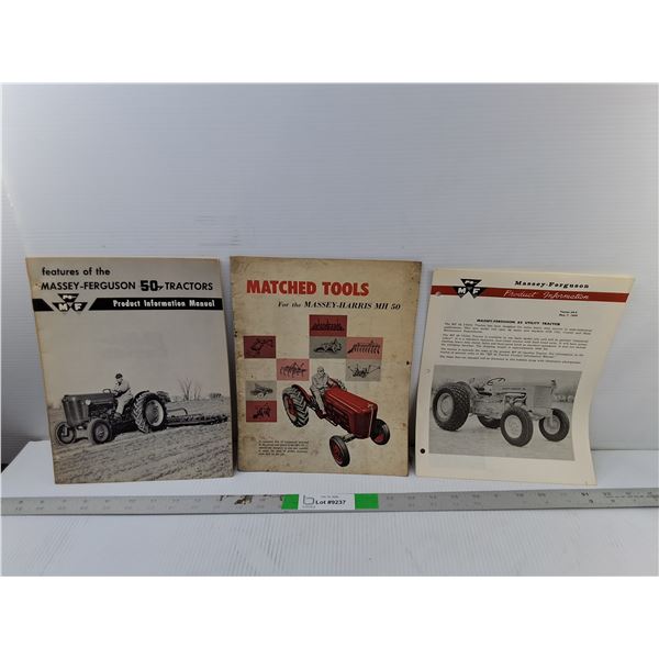 Vintage Massey-Ferguson Tractor Manual & Booklets