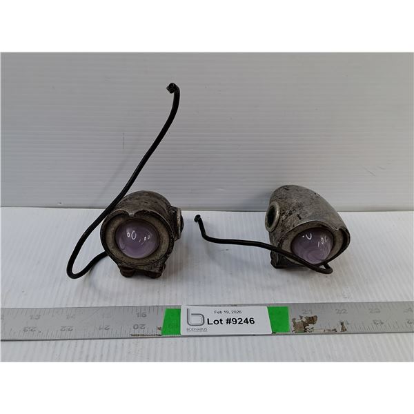 (2) Vintage Automotive Lights