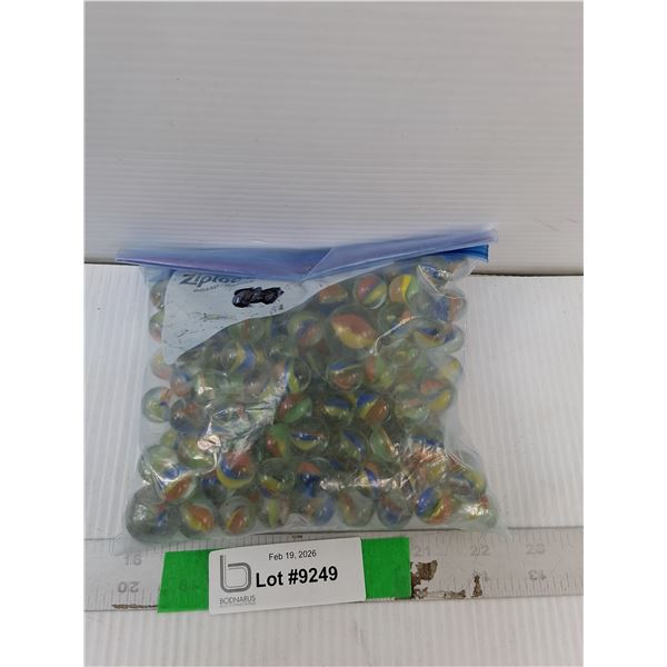 Bag of Assorted Glass Marbles