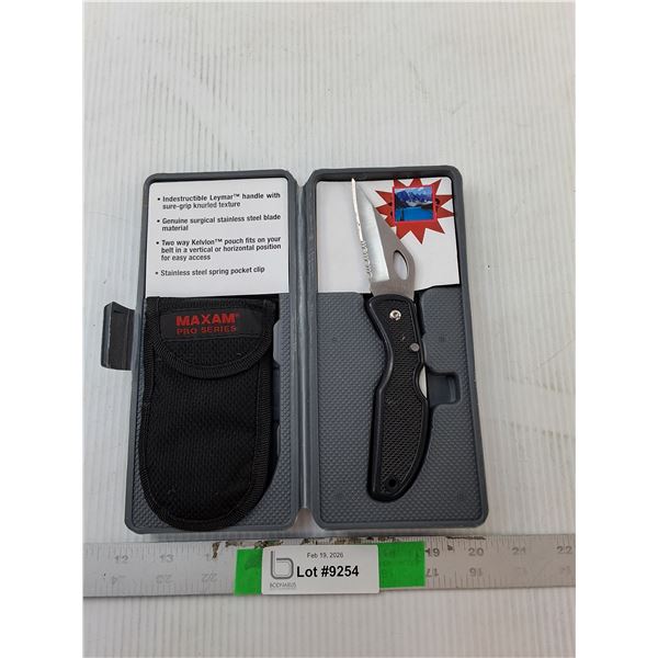 Maxam Pro Series Knife, Sheath & Case