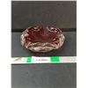 Image 1 : Mid Century Murano Style Glass Ashtray 7.25"