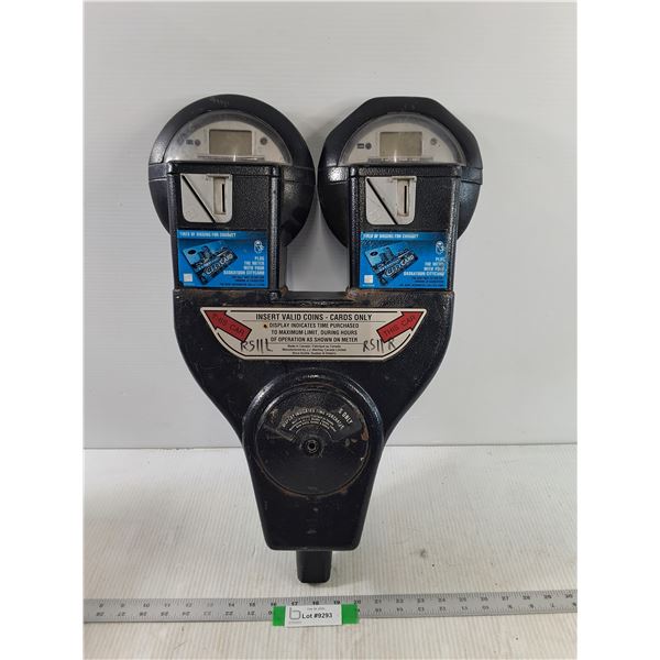 Vintage Double Head Digital Parking Meter Head, As Is - PICK UP ONLY