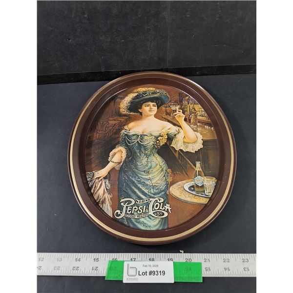 Vintage Victorian Lady Oval Shaped Coca-Cola Tray, 14.5" x 11.5"