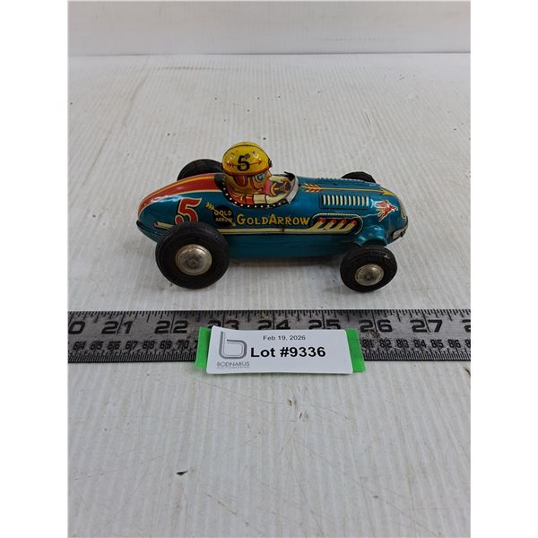 Vintage Folded Metal Toy Racecar
