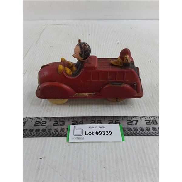 Vintage Mickey Mouse Toy Fire Truck