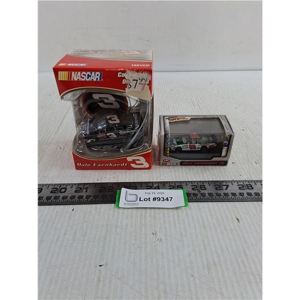 (2) NIB Nascar "Dale Earnhardt" Replica Stock Cars/Hanging Ornament