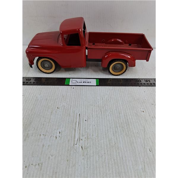 Vintage Red international Harvester Pressed Steel Toy Pickup Truck-12" long
