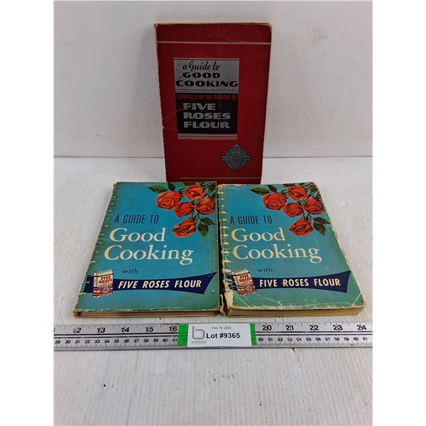 (3) Vintage Five Roses Flour Cookbooks
