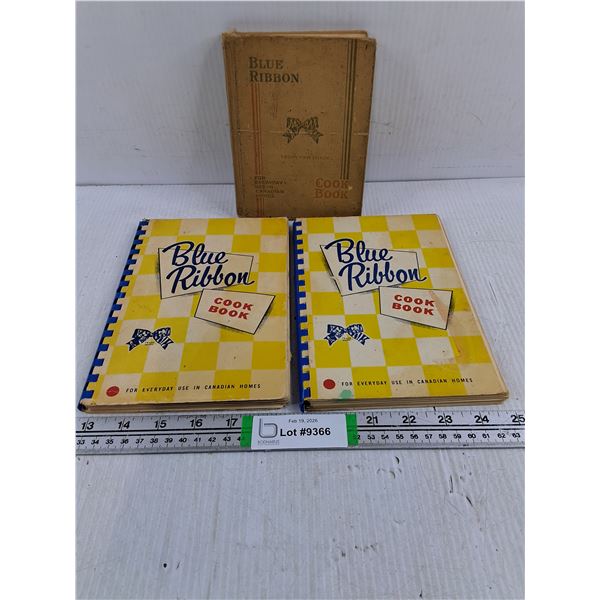 (3) Vintage Blue Ribbon Cookbooks