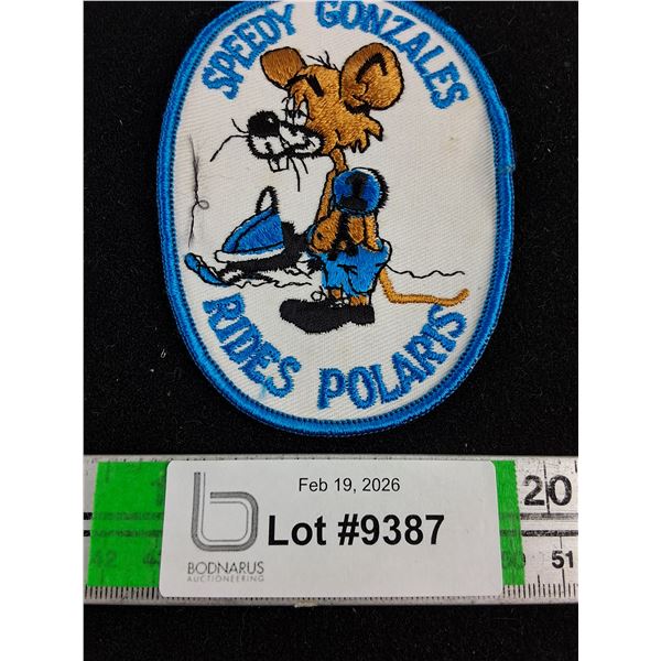 Vintage Speedy Gonzales Rides Polaris Jacket Patch