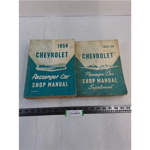 (2) Chevrolet Shop Manuals from 1958-1960