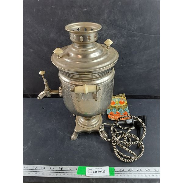 Vintage Electric Tea Brewer - Needs a Plug Adapter, As Is