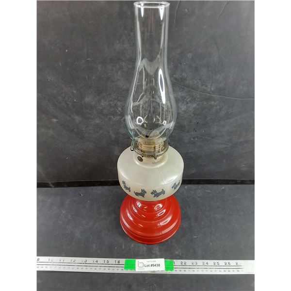 Vintage Scotty Dog Kerosene Lamp 20" - PICK UP ONLY