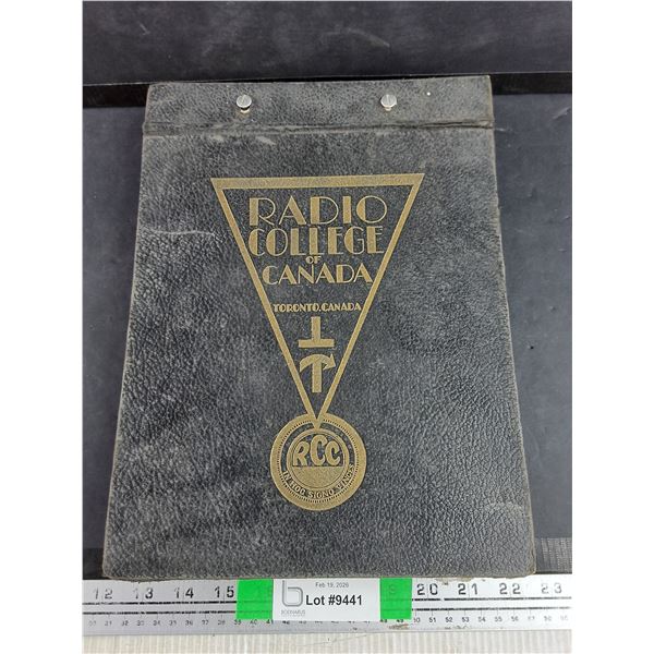 Vintage Radio College of Canada Book