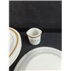 Image 5 : John Maddock & Sons 7" Ceramic Plates - Chipped & Cream Cup