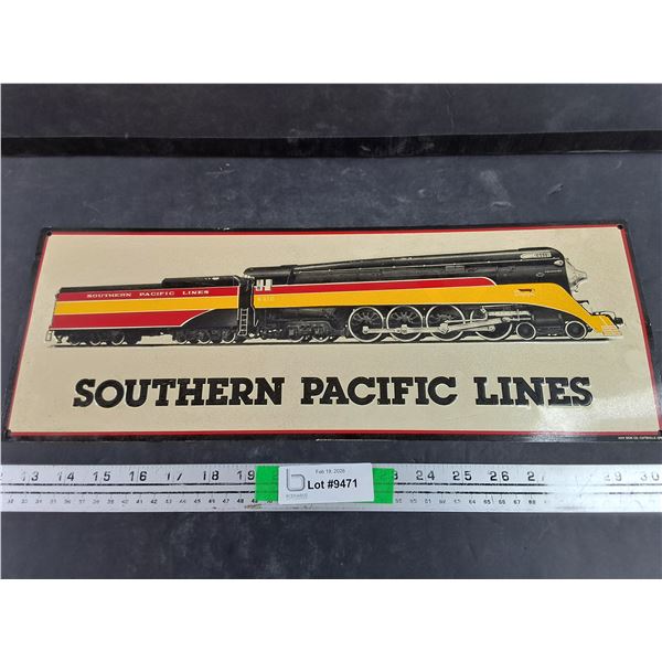 Vintage Southern Pacific Lines Sign 19" x 7"