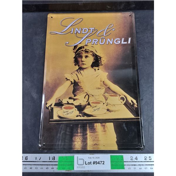 Lindt Prungli Sign 12" x 8"