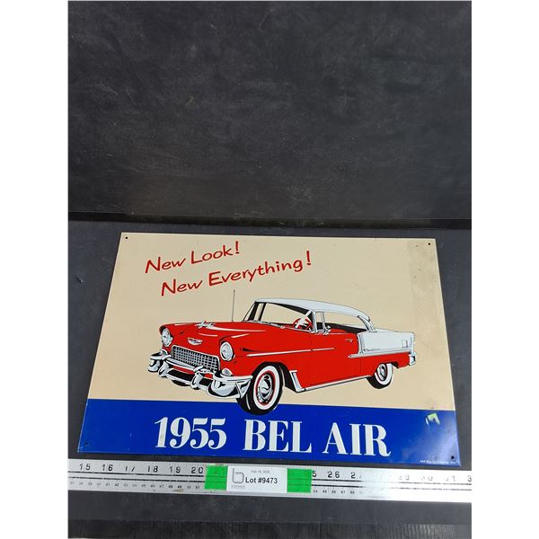 Vintage 1955 Bel Air Sign 17" x 11"