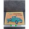 Image 1 : Vintage The New International Pick Up Trucks Sign 16" x 11 1/2"