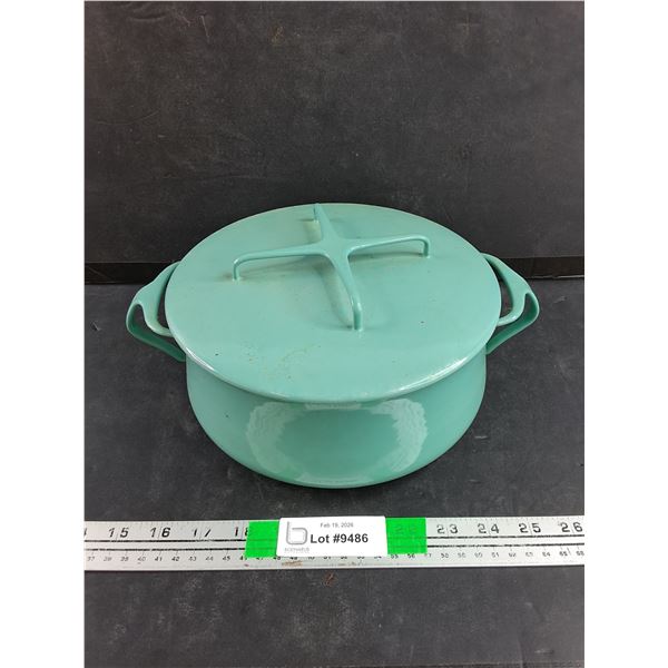 Vintage Dansk Design Enamel Stock Pot w/Lid 9"