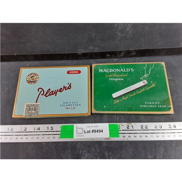 Vintage Players & Macdonalds Cigarette Cases