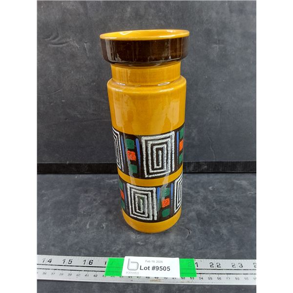 Vintage Ceramic Vase 10" - Made in Western Germany
