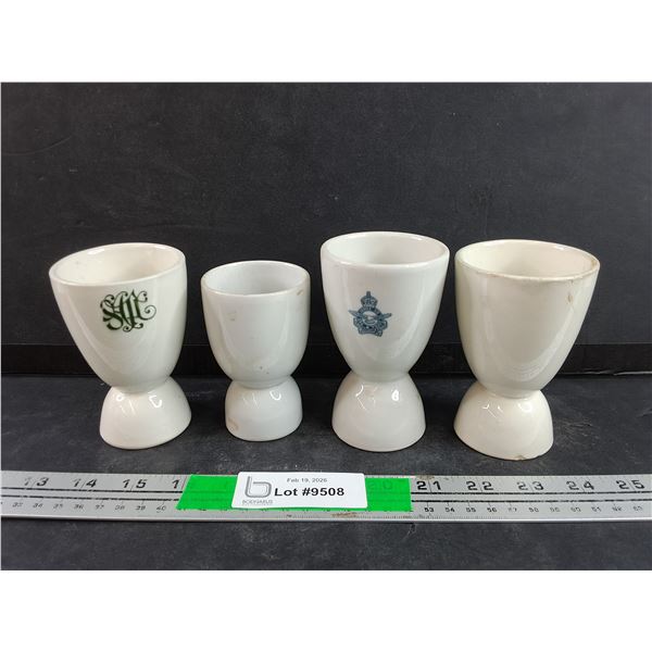 (4) Vintage Ceramic Egg Cups
