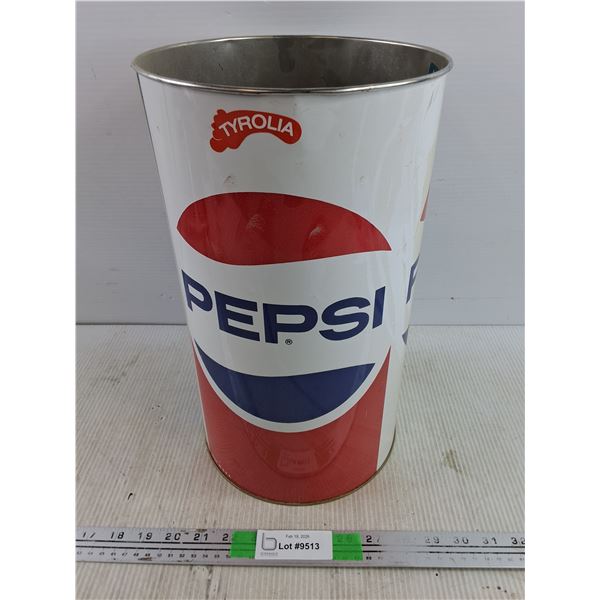 Vintage Pepsi Tin Can 14 1/2" x 8 1/2"