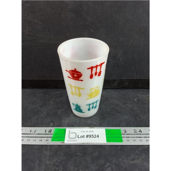 Vintage MCM Hazel Atlas Kitchen Aids Tumbler