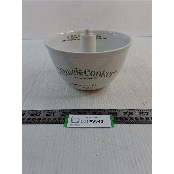 "The Quick-Cooker" Pudding Bowl