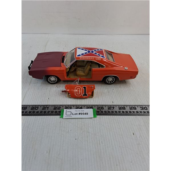 Die-Cast Replica "General Lee" Car - Driver's Door Damaged, As is