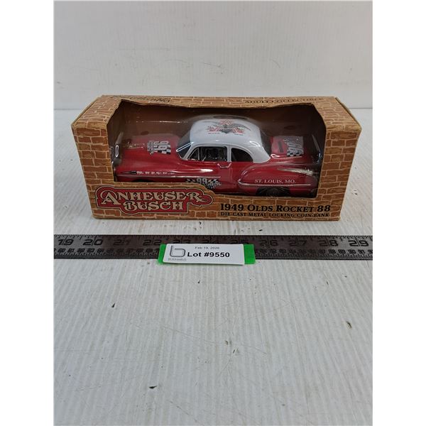 ERTL In Box "Anheuser Busch" 1949 Olds Rocket 88 Coin Bank