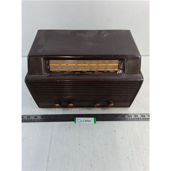 Vintage Philco Tropic 3213 Radio - Untested, As is - 15x10x9" - Pickup Preferred