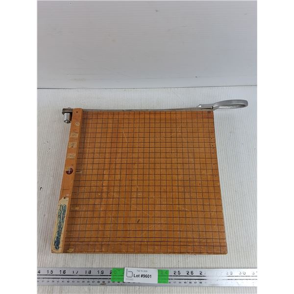 Vintage Paper Cutter 13" x 12 1/2", Made in Japan - PICK UP
