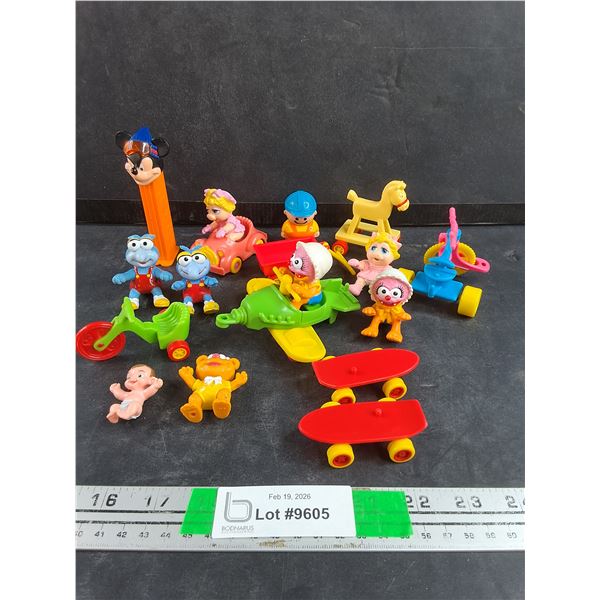 Assorted Kids Toys & Mickey Mouse Pez Dispenser