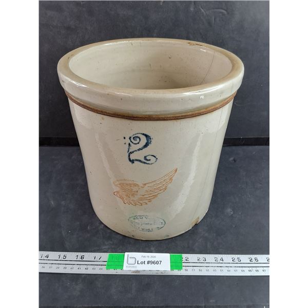 2 Gallon Red Wing Crock - Chipped, Pickup Preferred