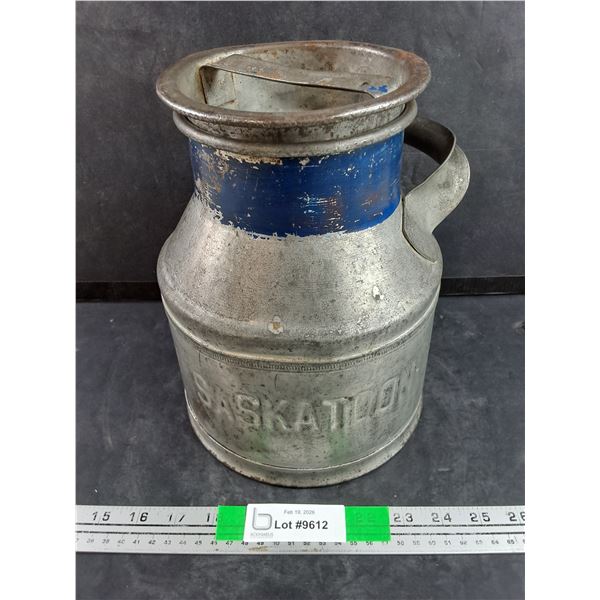 Co-op Creameries Saskatoon 1/2 Gallon Cream Can, Pickup Preferred