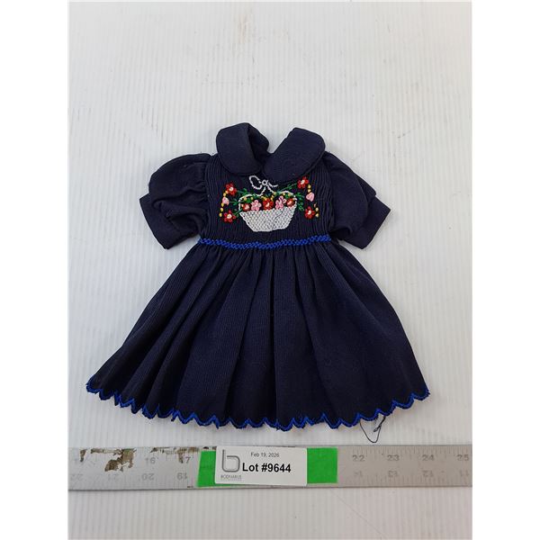 Hand Embroidered Doll's Dress