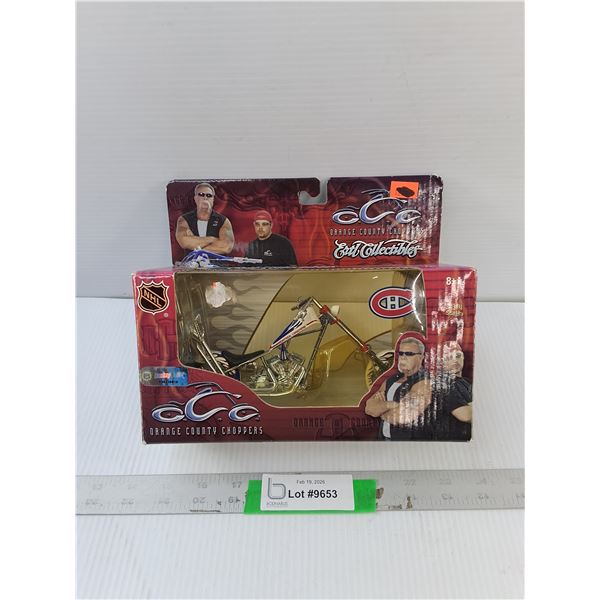 Orange County Choppers Montreal Canadiens Model Motorcycle 1:8 Scale, NIB