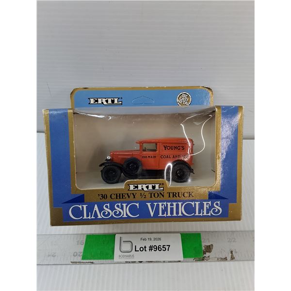1930 Chevy 1/2 Ton Model Truck 1:43 Scale, NIB