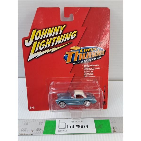 Johnny Lightning 1957 Model Corvette- Sealed