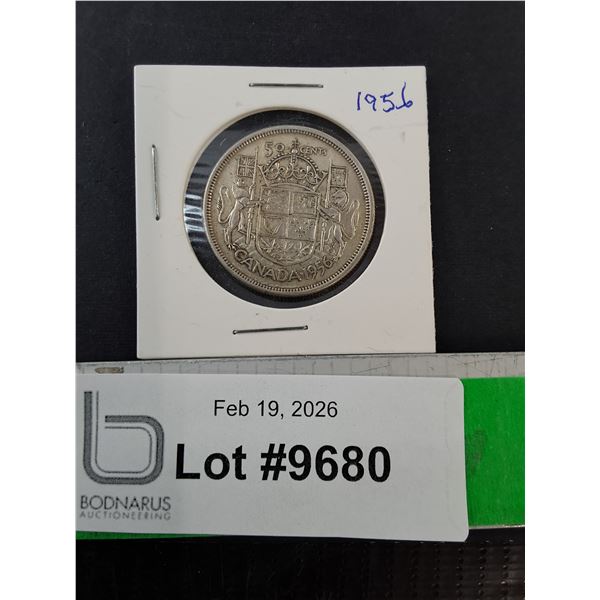 Canadian 50 Cent Coin- 1956