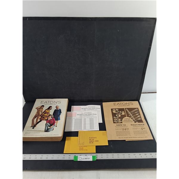 1972 Eatons Fall & Winter 1972 Catalogue w/ Original Paper Sleeve, Envelopes & Order Forms