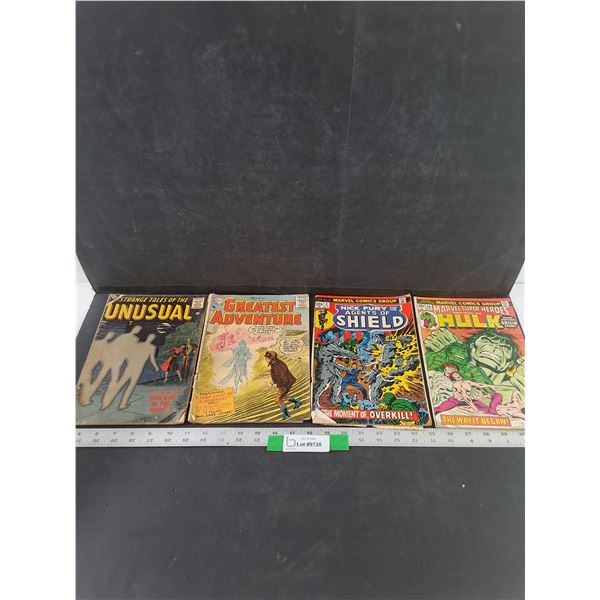 (4) Vintage Comics, My Greatest Adventure, Strange Tales of the Unusual, misc